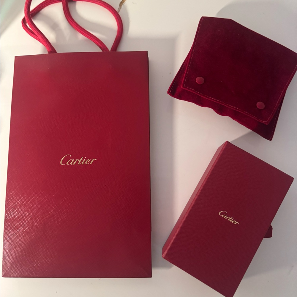 Cartier Luxurious Red Set with Bag and Box